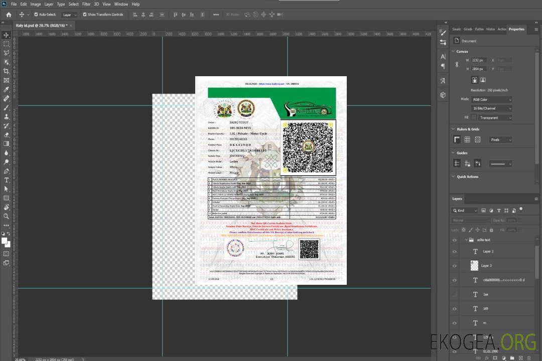 Permis de véhicule de l'État de Kaduna au Nigéria template Permis de véhicule de l'État de Kaduna au Nigéria template
